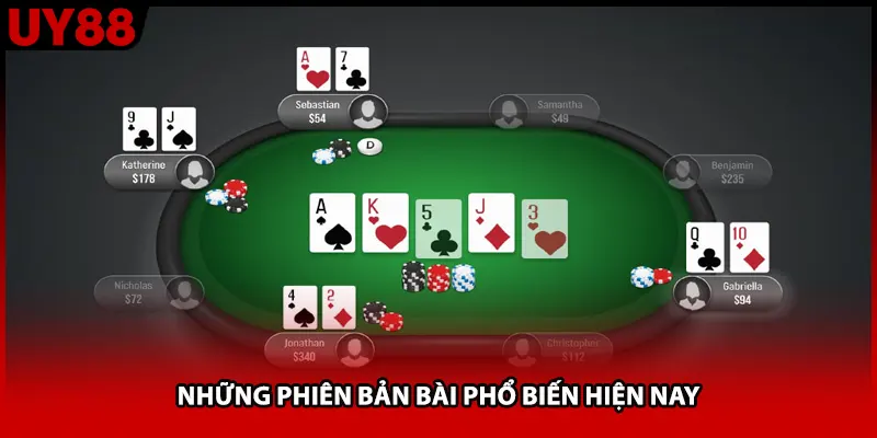Những phiên bản bài phổ biến hiện nay
